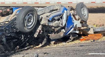 Tragedia en El Sabinal: carreterazo entre dos tráileres y una pick up deja un muerto y dos heridos