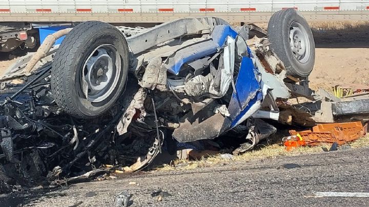 Tragedia en El Sabinal: carreterazo entre dos tráileres y una pick up deja un muerto y dos heridos