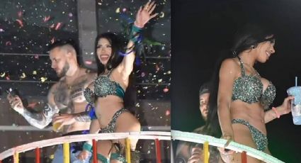 Yeri Mua confiesa lo que hizo en carro alegórico, en plano Carnaval de Tihuatlán | VIDEO