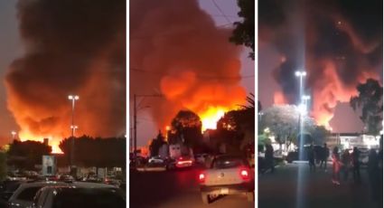 Reportan terrible incendio en la Central de Abastos de la CDMX | VIDEO