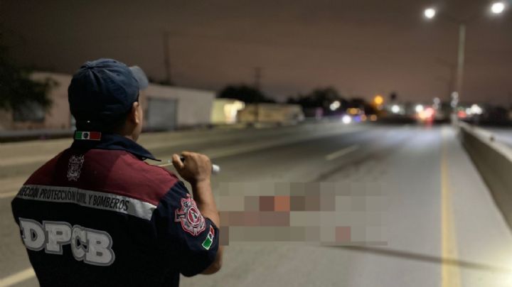 Hombre sufre terrible muerte en Kilómetro 13 de la Nacional al ser atropellado por varios autos