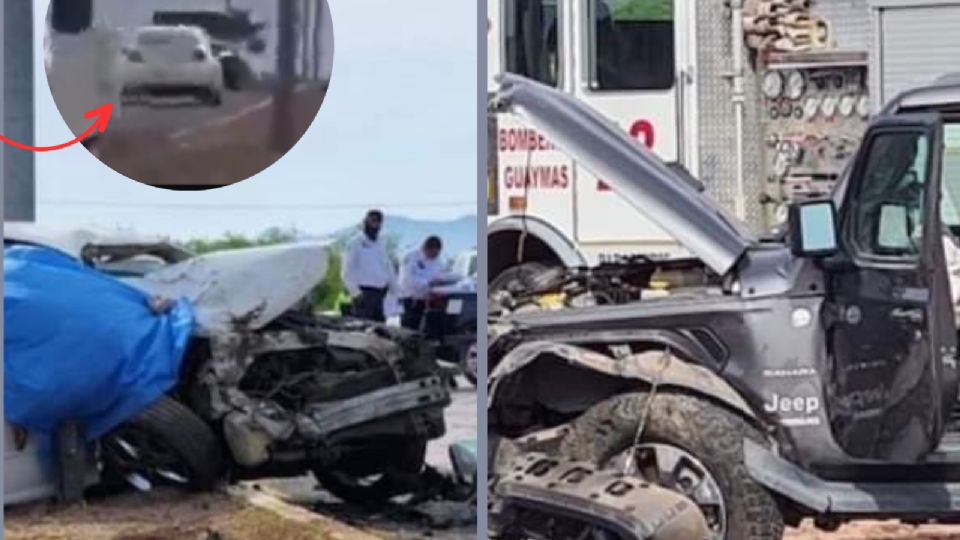 El conductor del auto blanco murió.