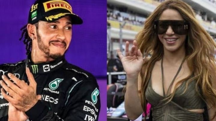 Captan a Shakira en plena cena con el piloto Lewis Hamilton | VIDEO