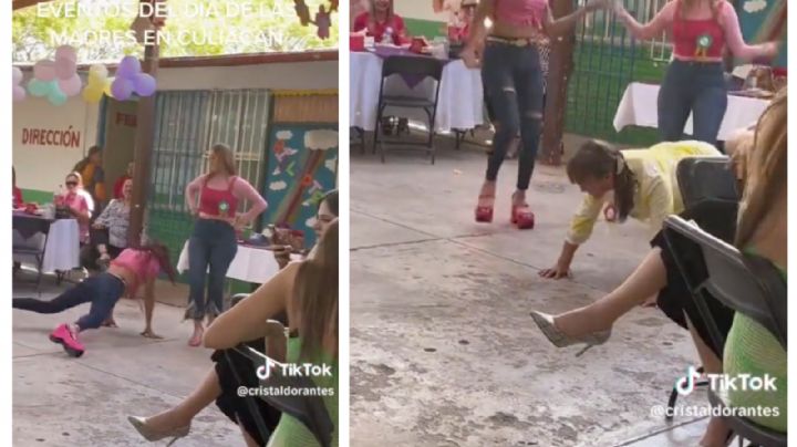 Mamás y maestras 'perrean hasta el suelo' en festival del Día de las Madres