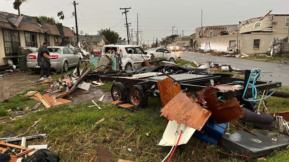 Un tornado impactó al sur de Texas