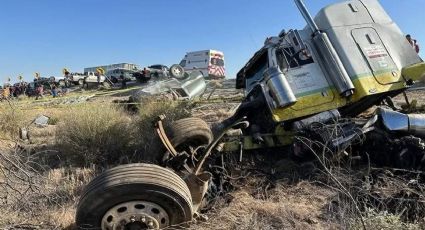 Carreterazo de tráiler en el tramo Caborca-Sonoyta deja 5 muertos