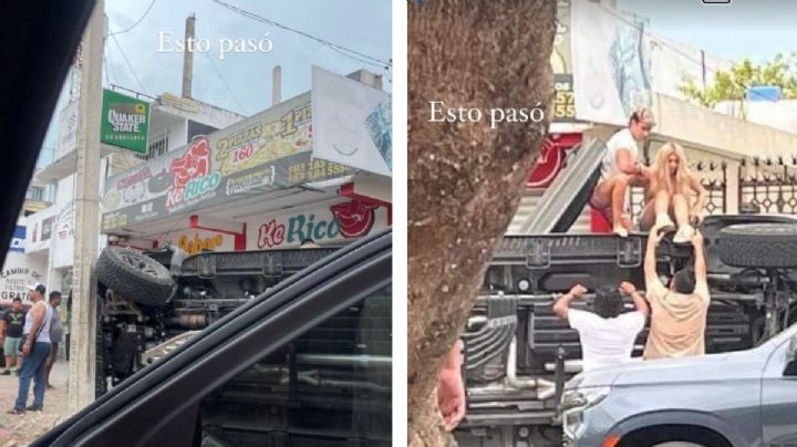 Brandon Castañeda y ex chica Badabun sufren fuerte accidente automovilístico