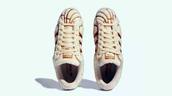 Los 'conchadidas': tenis Superstar hacen honor a la panadería mexicana; este es su precio