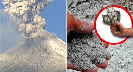 Venden ceniza del Popocatépetl hasta en 11 mil pesos; para esto la recomiendan usar