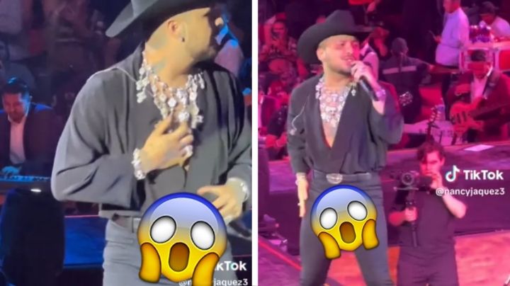 Christian Nodal enseña de más en concierto en vivo | VIDEO