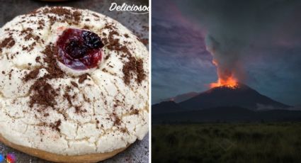 Panaderos de Puebla crean la "conchatépetl" con ceniza del volcán