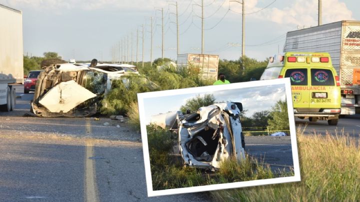 Hombre sufre horrible accidente en carretera a Piedras Negras; venía a Nuevo Laredo | FOTOS