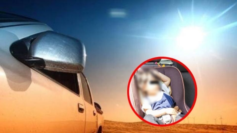 La mujer, despreocupadamente dejó al pequeño dentro del auto, en pleno día caluroso de verano