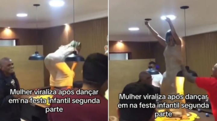 Aparece nuevamente mamá que perreó en fiesta infantil de su hija; ahora baila en un billar | VIDEO