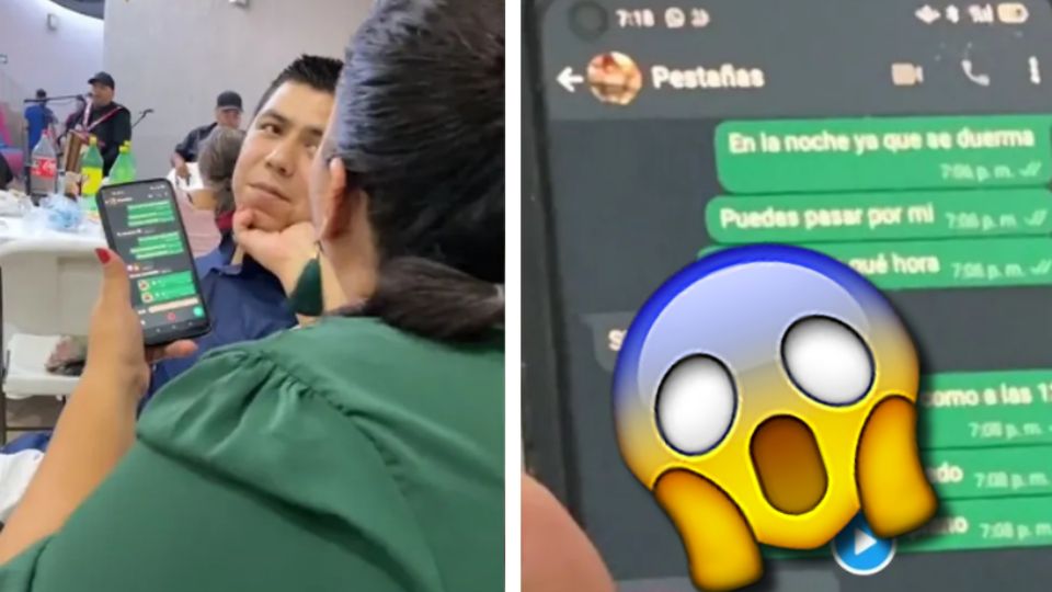 El caso indignó en redes sociales por la acción descarada de la mujer, quien armaba una noche de pasión con su amante frente a su pareja enamorada