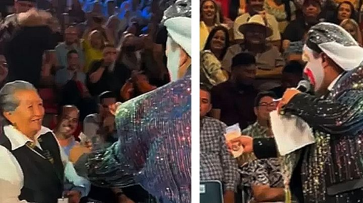 'Brincos Dieras' organiza 'cooperacha' en un palenque y le regala a abuelita 30 mil pesos | VIDEO