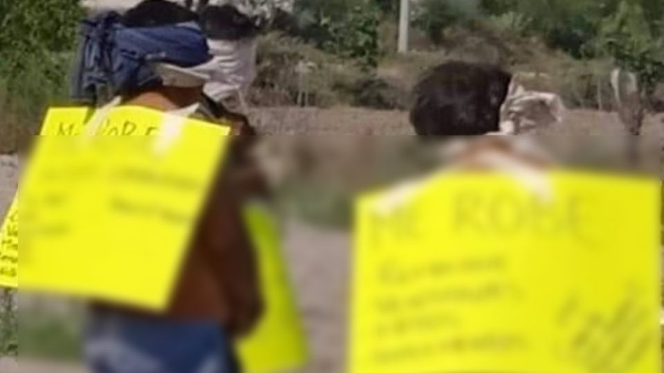 Hartos de la situación de inseguridad en la colonia, vecinos tomaron la justicia por su propia mano para dar castigo a los amantes de lo ajeno