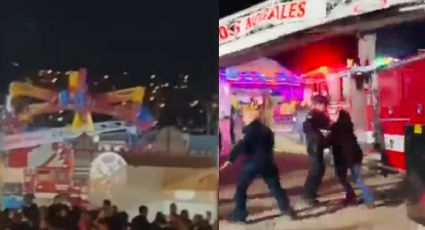 Aterrador... colapsa juego mecánico y aplasta a personas en Sonora  | VIDEO