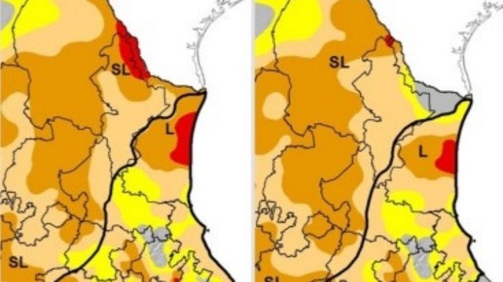 Sale Nuevo Laredo de sequía extrema
