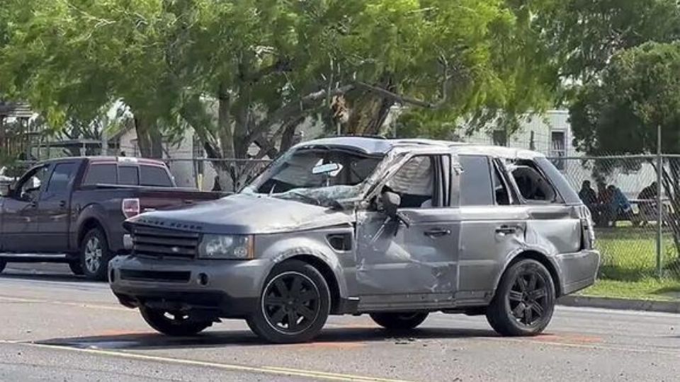 Esta camioneta fue la que arrolló a los migrante