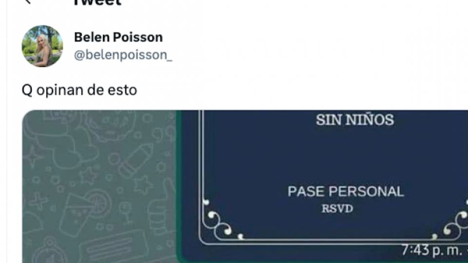 La invitación a una boda, 'sin niños' sbrió debate en redes sociales.