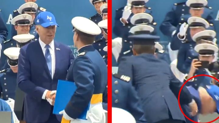 Joe Biden pierde el equilibrio nuevamente y se cae en evento de Estados Unidos | VIDEO