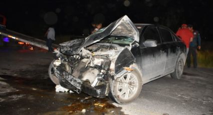 Encontronazo sobre la Carretera Anáhuac; tres adultos y un menor lesionados