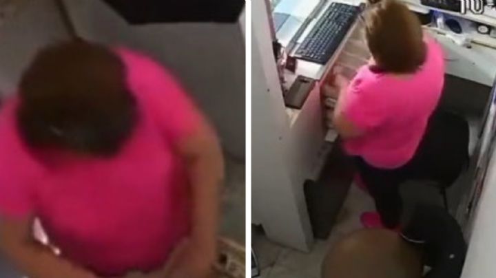 Roba 750 mil pesos en su segundo día de trabajo en casa de cambio | VIDEO