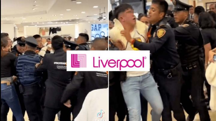 Jóvenes entran a Liverpool a robarse ropa y los detienen | VIDEO