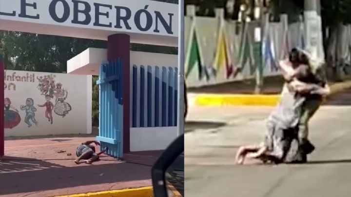 Militar salva a hombre de un ataque de abejas | VIDEO