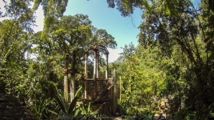 Este impresionante jardín en Xilitla, SLP, parece sacado de un cuento de hadas
