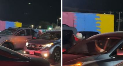 Captan pelea entre dos hombres en estacionamiento; salían del concierto de Pesado | VIDEO