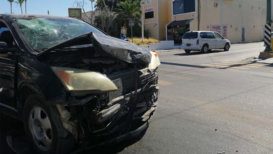 Una mujer resultó herida en choque en sector Centro de Nuevo Laredo