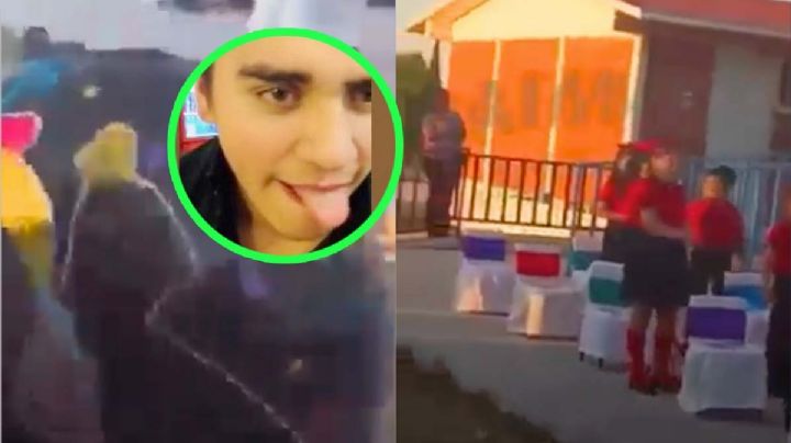 Se le escapa audio íntimo a maestra en plena graduación | VIDEO