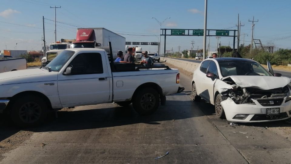 Esta mañana se registró un accidente en el Puente de los Aguacates