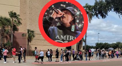 Fans de Peso Pluma hacen largas filas para comprar sus boletos en Laredo, Texas | VIDEO