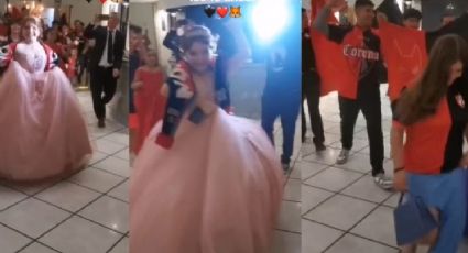 Quinceañera hace fiesta temática con los colores del Atlas, su equipo favorito | VIDEO