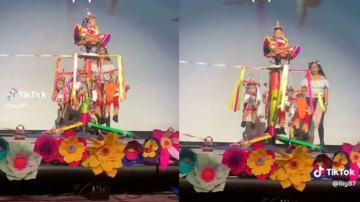 Bebés 'debutan' como Voladores de Papantla; enternecen las redes | VIDEO
