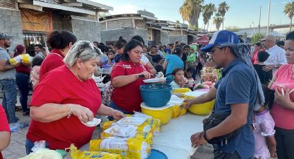Asociación lleva alimentos a mil 800 migrantes en Nuevo Laredo