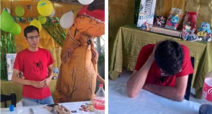 Ilusionado papá le hace fiesta de cumpleaños a su niño; su exesposa no se lo presta