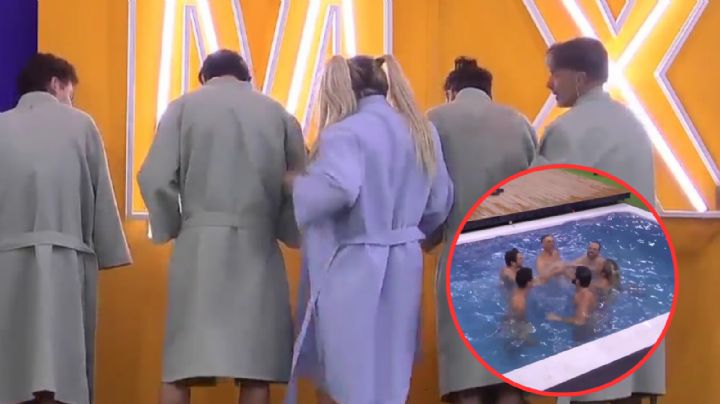 La Casa de los Famosos: Team Infierno cumple; así se aventaron a la alberca | VIDEO