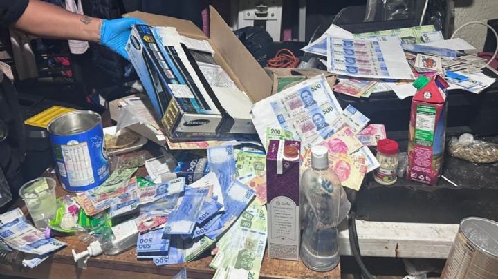 Fábrica de billetes falsos en Ecatepec fue cateada por autoridades y esto fue lo que encontraron