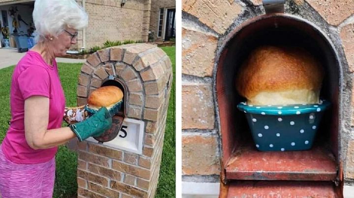 Abuelita de Houston presume un pan 'horneado' en su buzón por las altas temperaturas