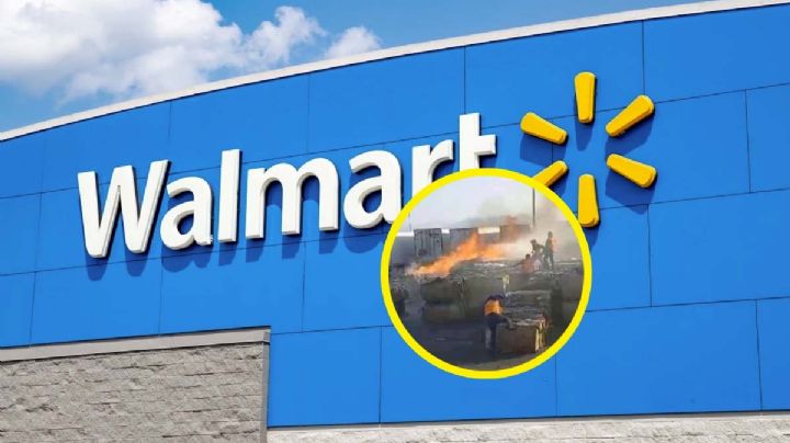 Se incendia centro de distribución de Walmart en la Carretera Nacional | VIDEO