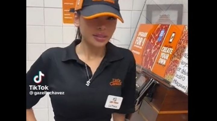 La empleada más “hermosa” de Little Caesars | VIDEO