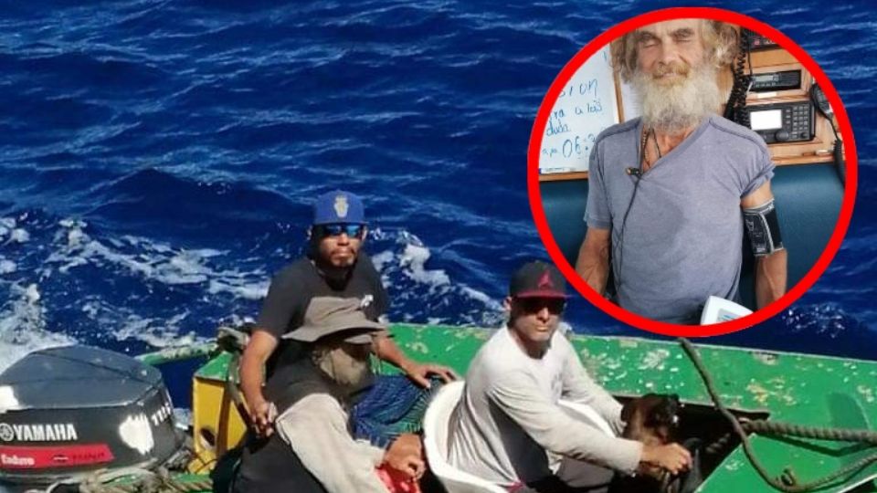 El navegante australiano comió solo pescado crudo y agua de lluvia para sobrevivir junto con su mascota