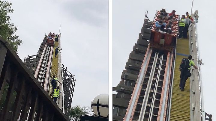 Falla juego de Six Flags y causa terror entre los usuarios | VIDEO