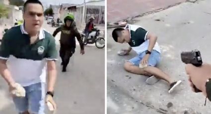 Desafía a policía e intenta agredir con una piedra; le dan balazo en la pierna