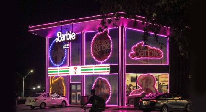 Así luce el 7-Eleven de Barbie en Monterrey; todos quieren comprar ahí