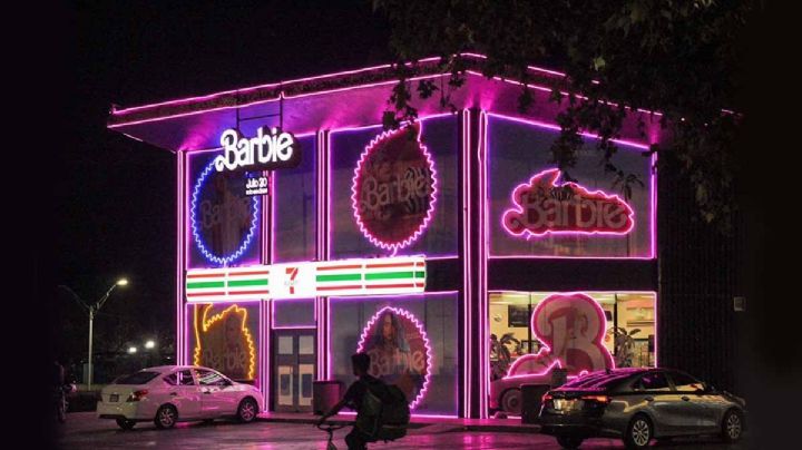 Así luce el 7-Eleven de Barbie en Monterrey; todos quieren comprar ahí